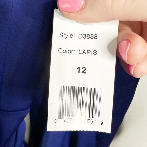 Alexia Admor Phoebe Wrap Dress Lapis Blue Tie Belt women’s size 12 NEW with tag - Picture 5 of 15